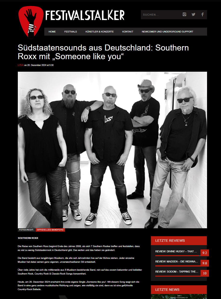 Festivalstalker Someone like you - Southern Roxx