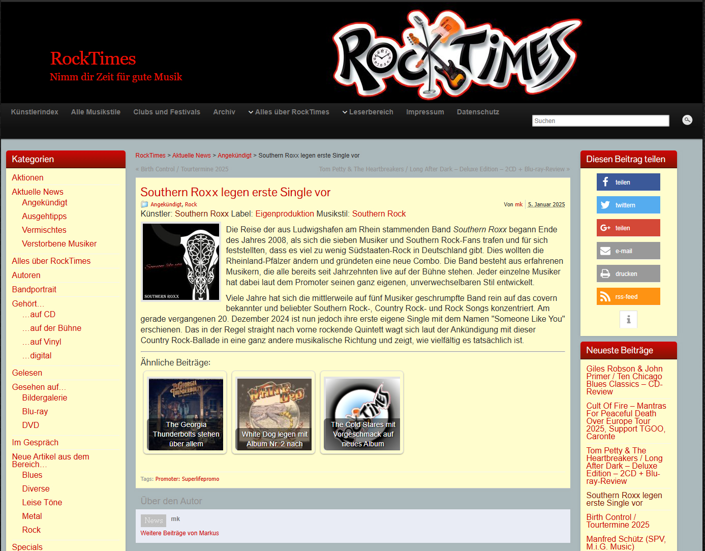 Rocktimes Someone like you - Southern Roxx